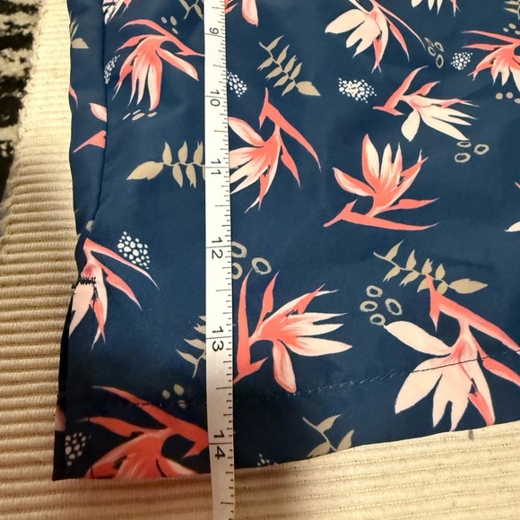 Magellan Outdoors Athletic Shorts Blue and Pink Floral  Design - Picture 5 of 8